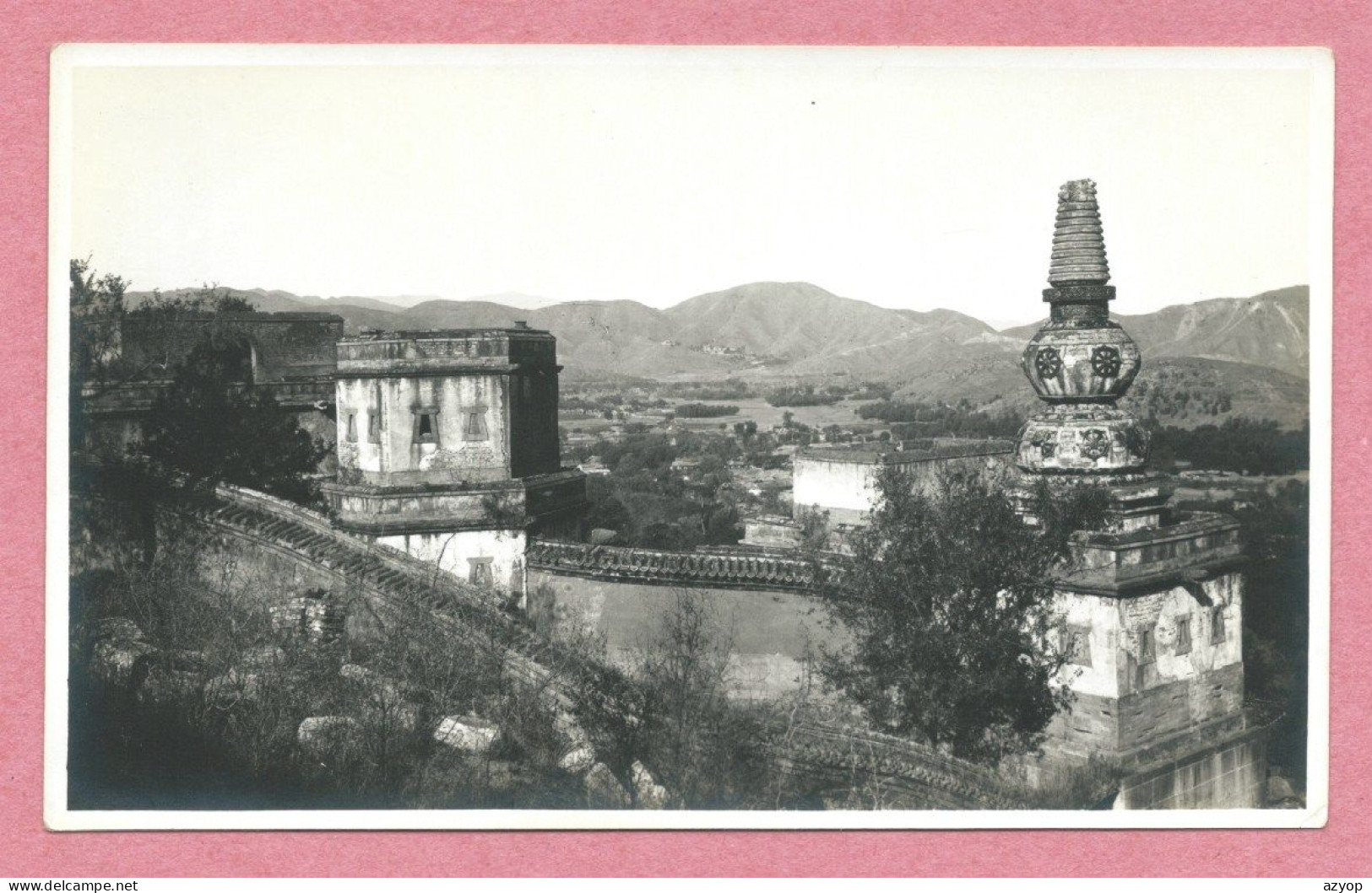 CHINA - Photo - Meili Photographic Studio - PEKING - SUMER PALACE - NORTHSIDE PAGODA - 2 Scans - China