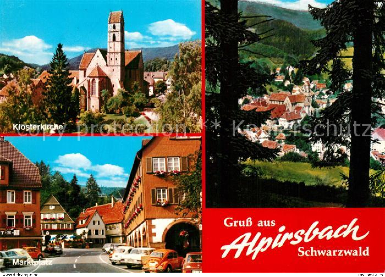 73306131 Alpirsbach Klosterkirche Marktplatz Teilansicht Alpirsbach - Alpirsbach