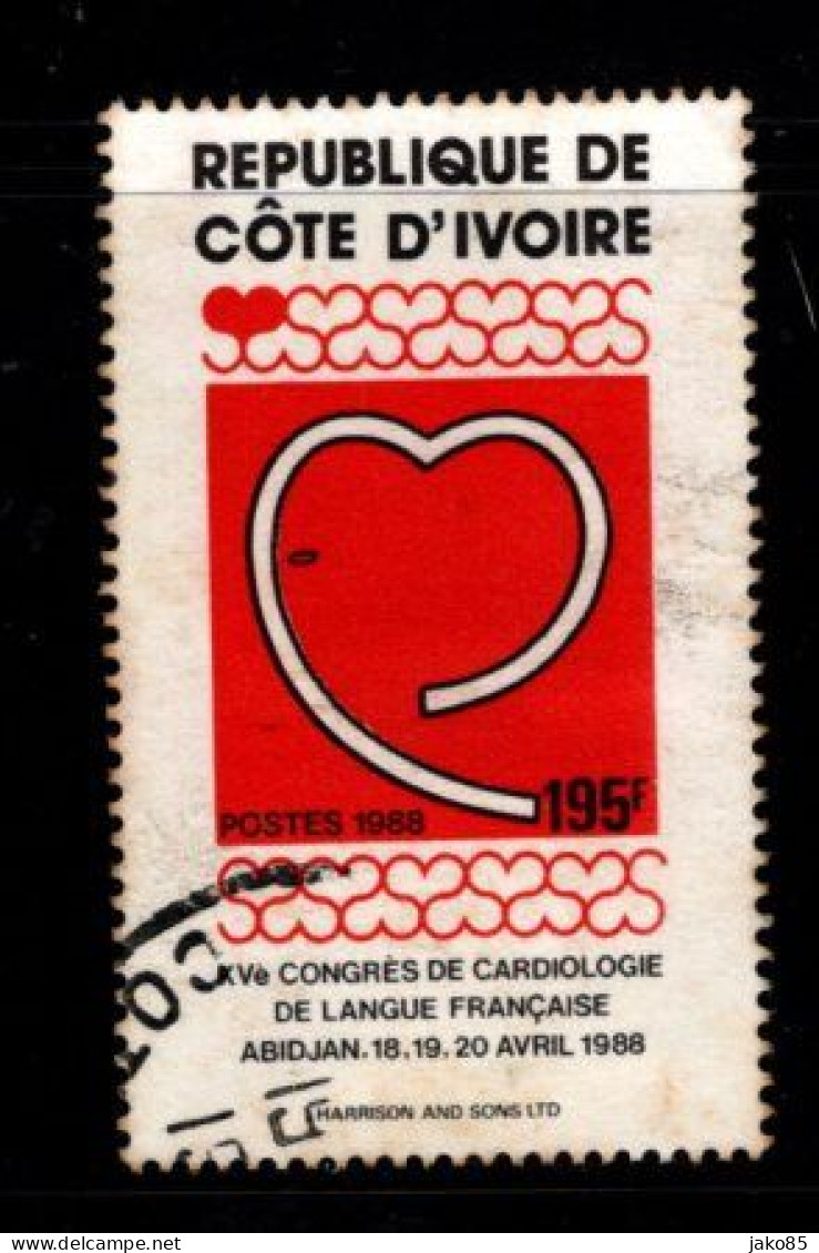 - COTE D'IVOIRE - 1987 -YT N° 801 - Oblitéré -  Cardiologie - Côte D'Ivoire (1960-...)