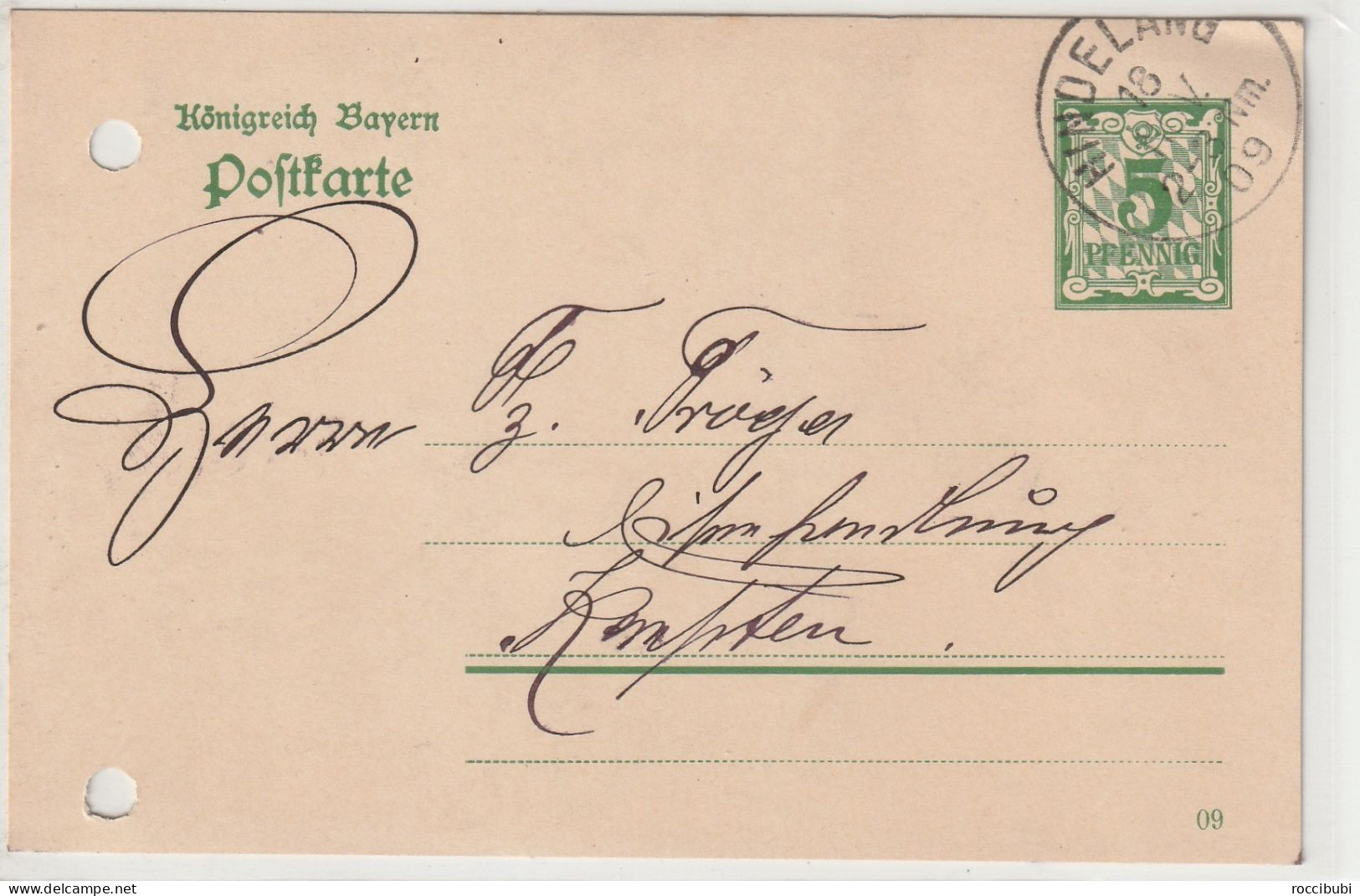 Königreich Bayern, Hindelang - Postal  Stationery