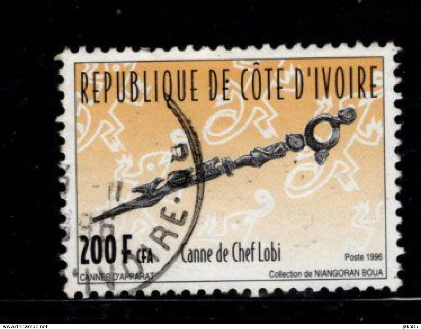 - COTE D'IVOIRE - 1996 -YT N° 974 - Oblitéré -  Cannes - Côte D'Ivoire (1960-...)