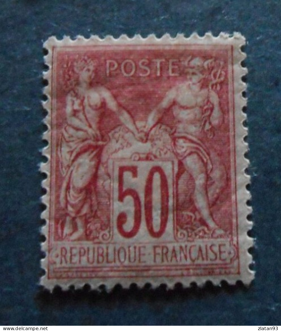 SAGE N°98 50c Rose (N/U) NEUF* - 1876-1898 Sage (Tipo II)