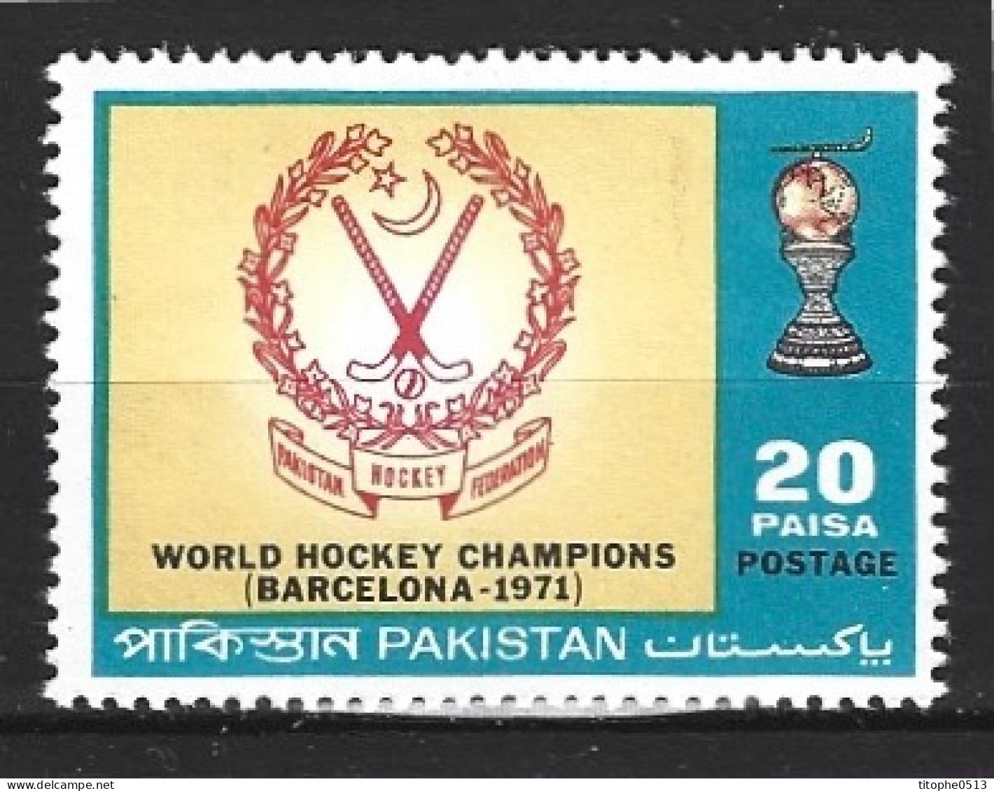 PAKISTAN. N°315 De 1971. Coupe Du Monde De Hockey. - Hockey (Field)