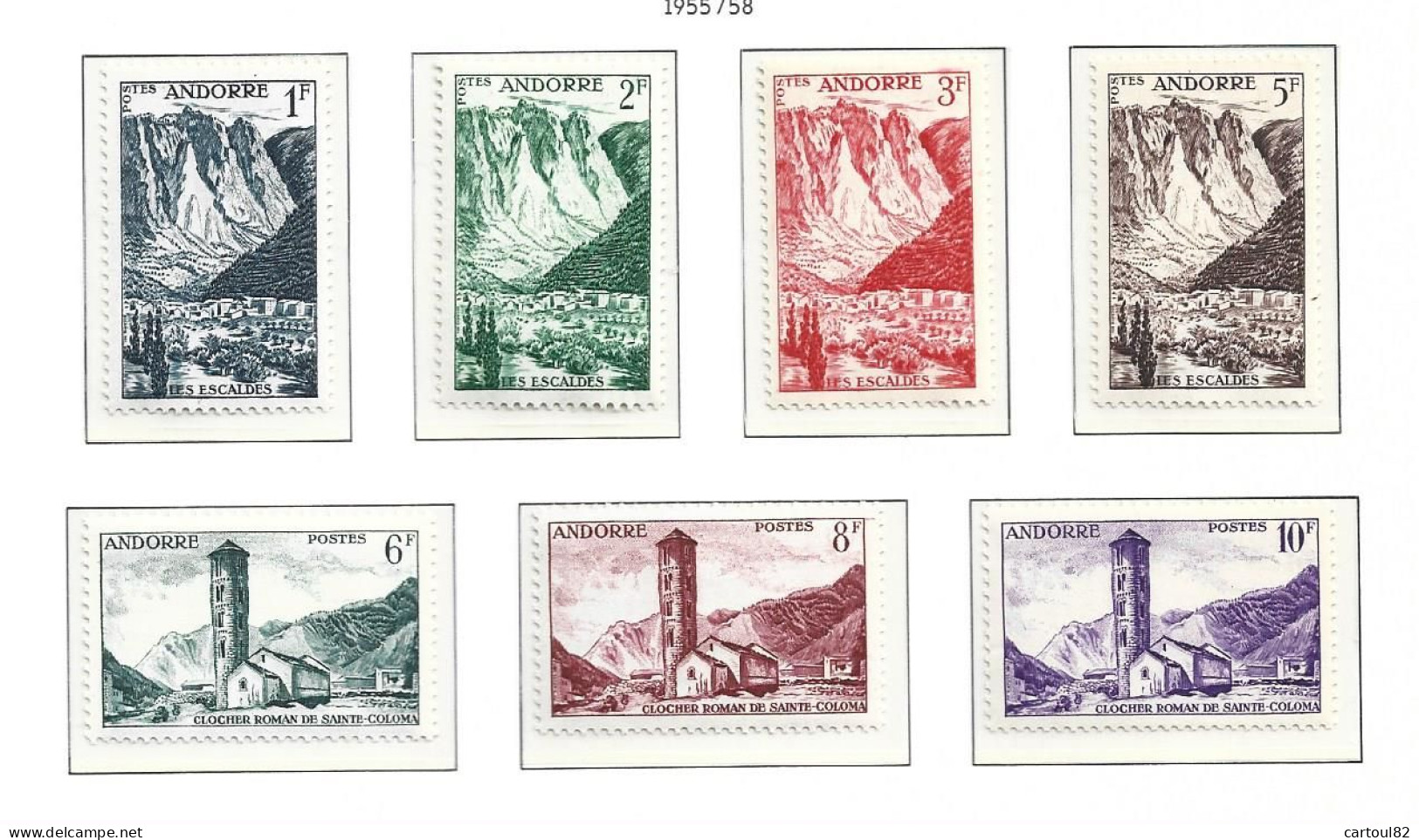 Andorre  Série  138 à 153 * *  Cote 251€ - Unused Stamps