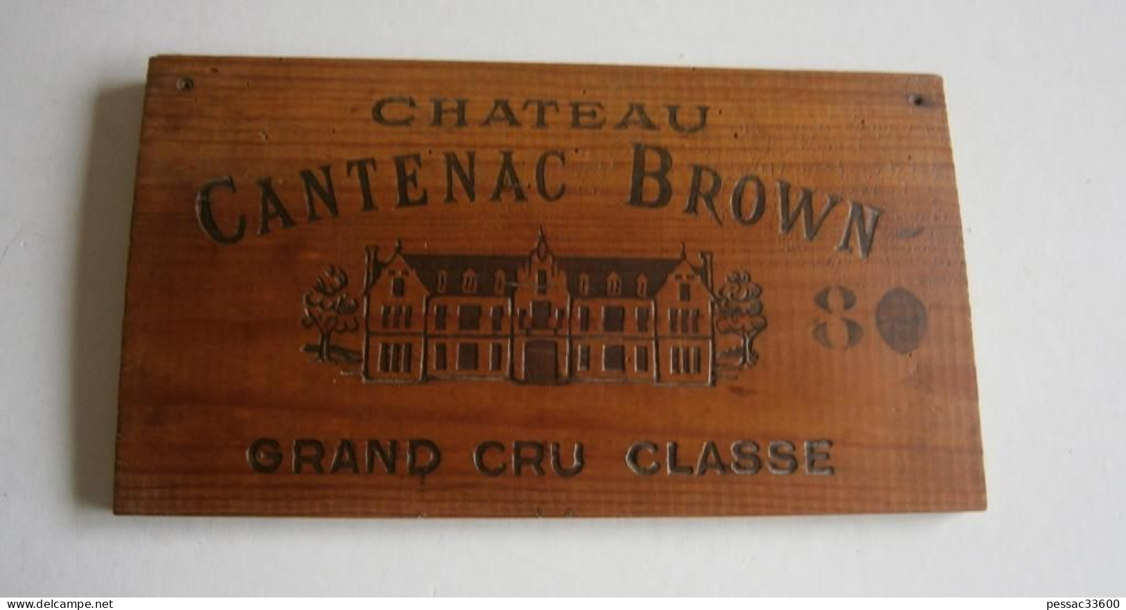 .Lot De 2 Estampes Façade Caisse De Vins Grand Cru BE  - Château Cos De L’Estournel 1977  / Château  Cantenac Brown 1980 - Otros & Sin Clasificación