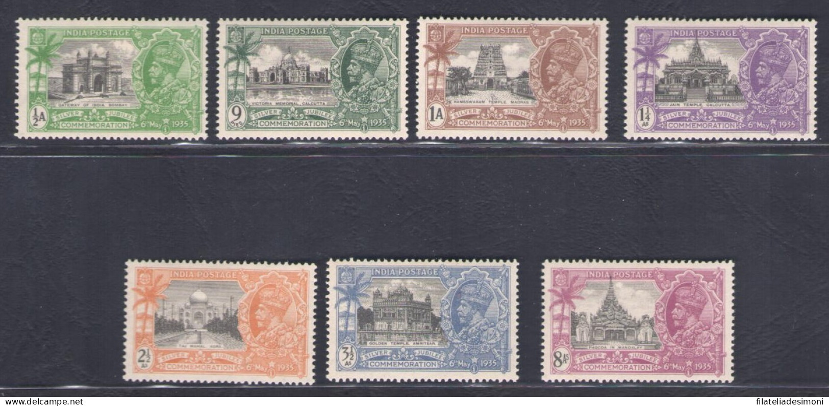 1935 India - Stanley Gibbson N. 240/46 - MH* - Other & Unclassified
