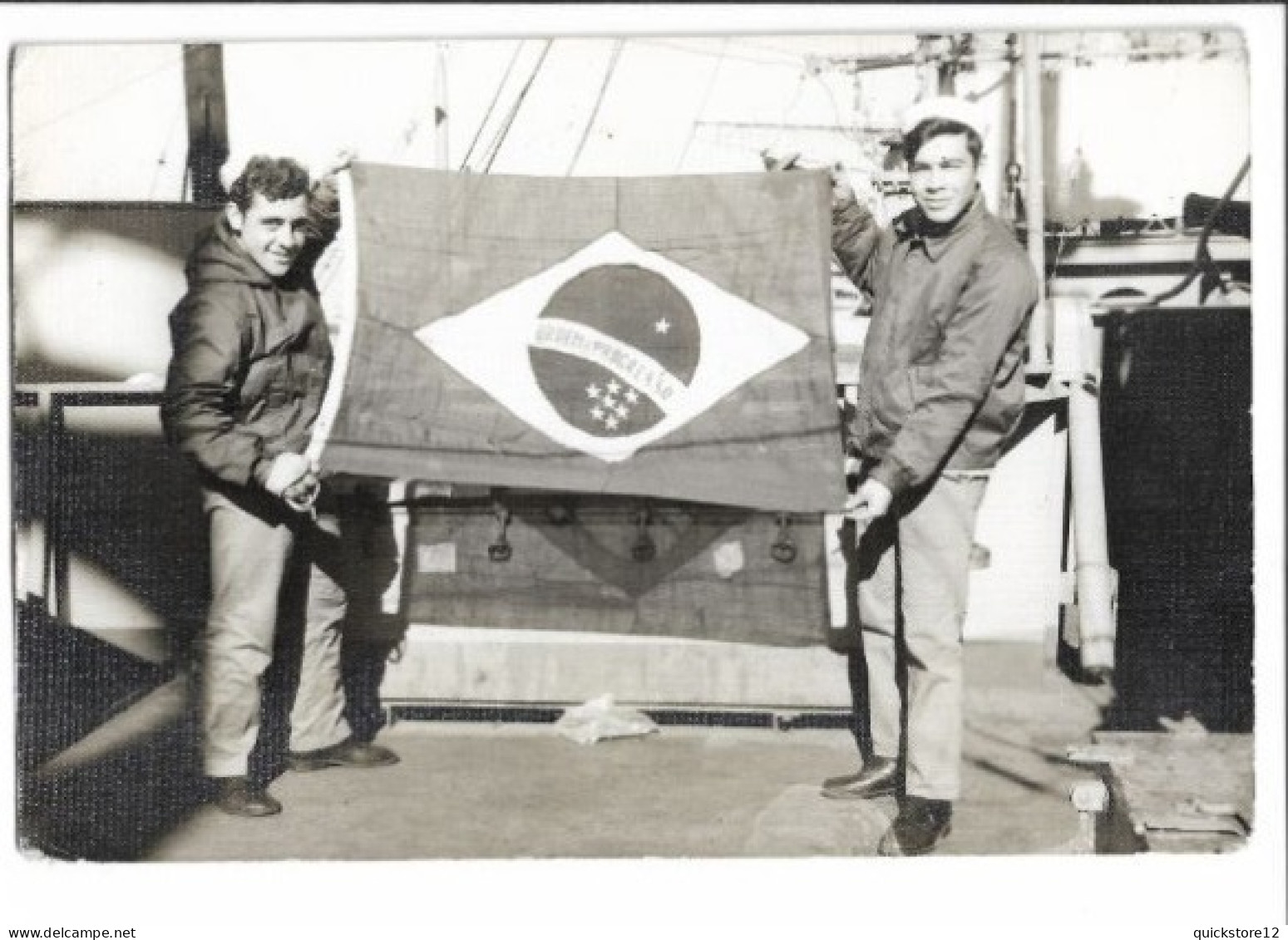 Marineros Con Bandera Brasilera   -  7227 - Amerika