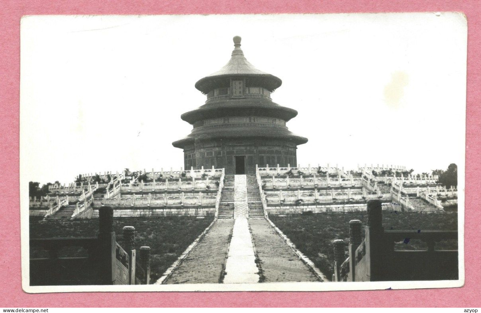 CHINA - Photo - Meili Photographic Studio - PEKING - TEMPEL OF HEAVEN - HAPPY NEW YEAR HALL - 2 Scans - China