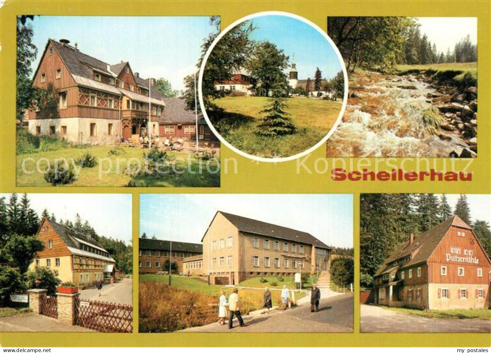 73305291 Schellerhau HO Gaststaette Gebirgshof Kirche Tal Der Roten Weisseritz F - Altenberg