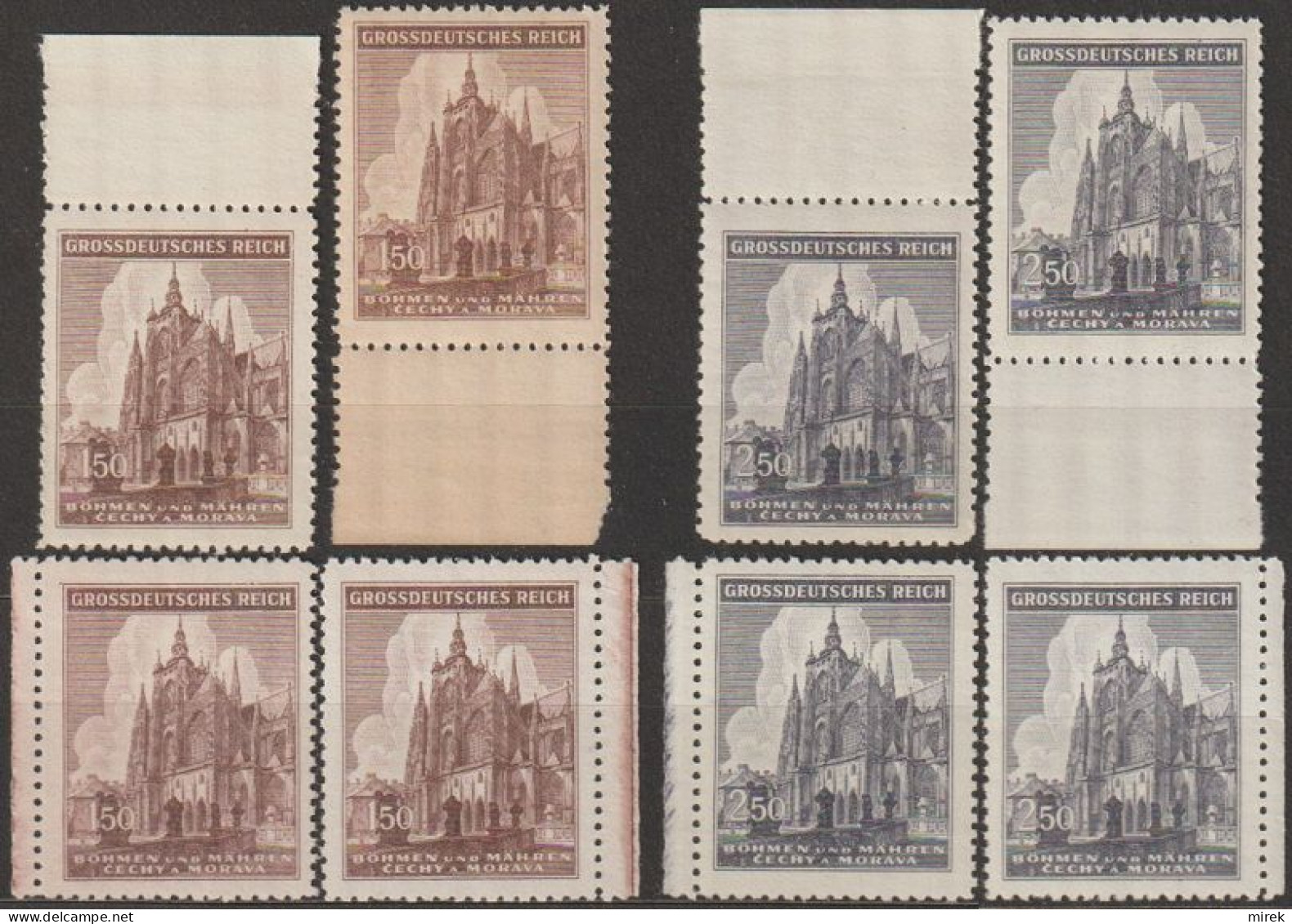 03/ Pof. 120-121, Border Stamps - Unused Stamps