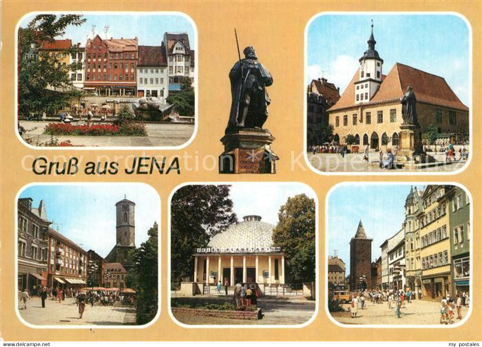 73305282 Jena Thueringen Platz Der Kosmonauten Hanfried Denkmal Statue Historisc - Jena
