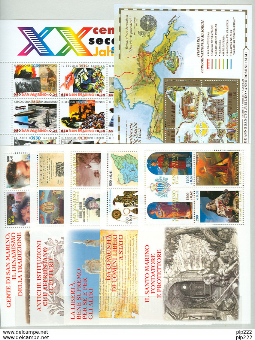 San Marino 2000 Annata Completa/Complete Year MNH/** - Komplette Jahrgänge