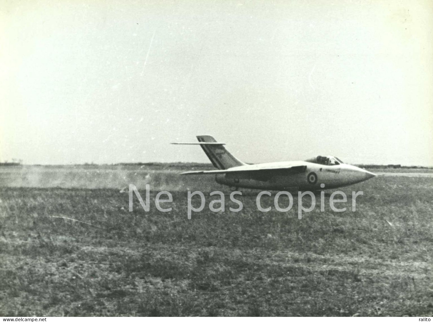 AVION Vers 1953 BAROUDEUR SE 5000 Chasseur-bombardier SNCASE Prototype Photo 16 X 23 Cm - Aviación