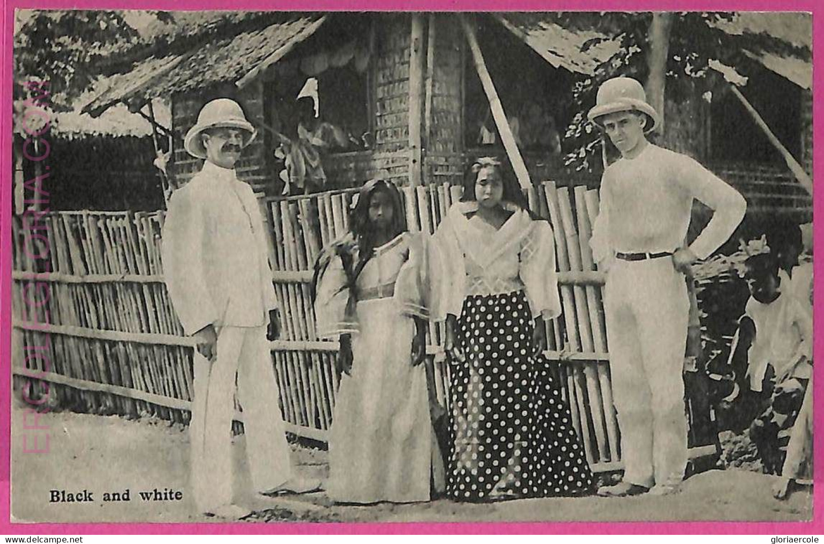 Ag3578 -  Philippines - VINTAGE POSTCARD  - Ethnic, Black And Whitec - Philippines