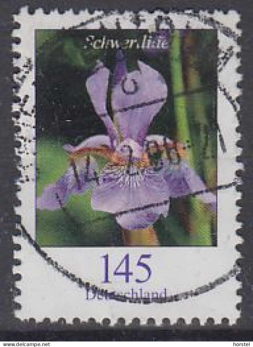 Deutschland Mi.Nr.2507  Blume - Deutsche Schwertlilie - Usados