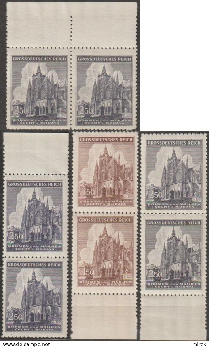 06/ Pof. 120-121, Border Pairs - Unused Stamps