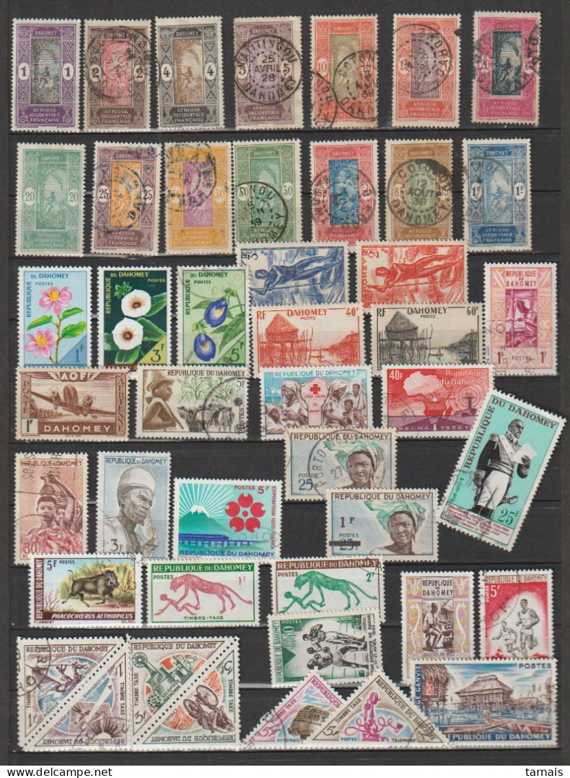 Dahomey  Lot De 45 Timbres  (lot 1c) - Used Stamps