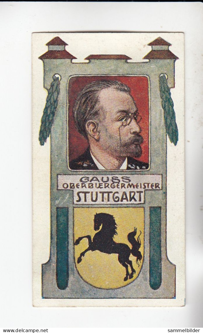 Actien Gesellschaft Deutsche Ober - Bürgermeister  Gauss Stuttgart       Serie  72 #5 Von 1900 - Stollwerck