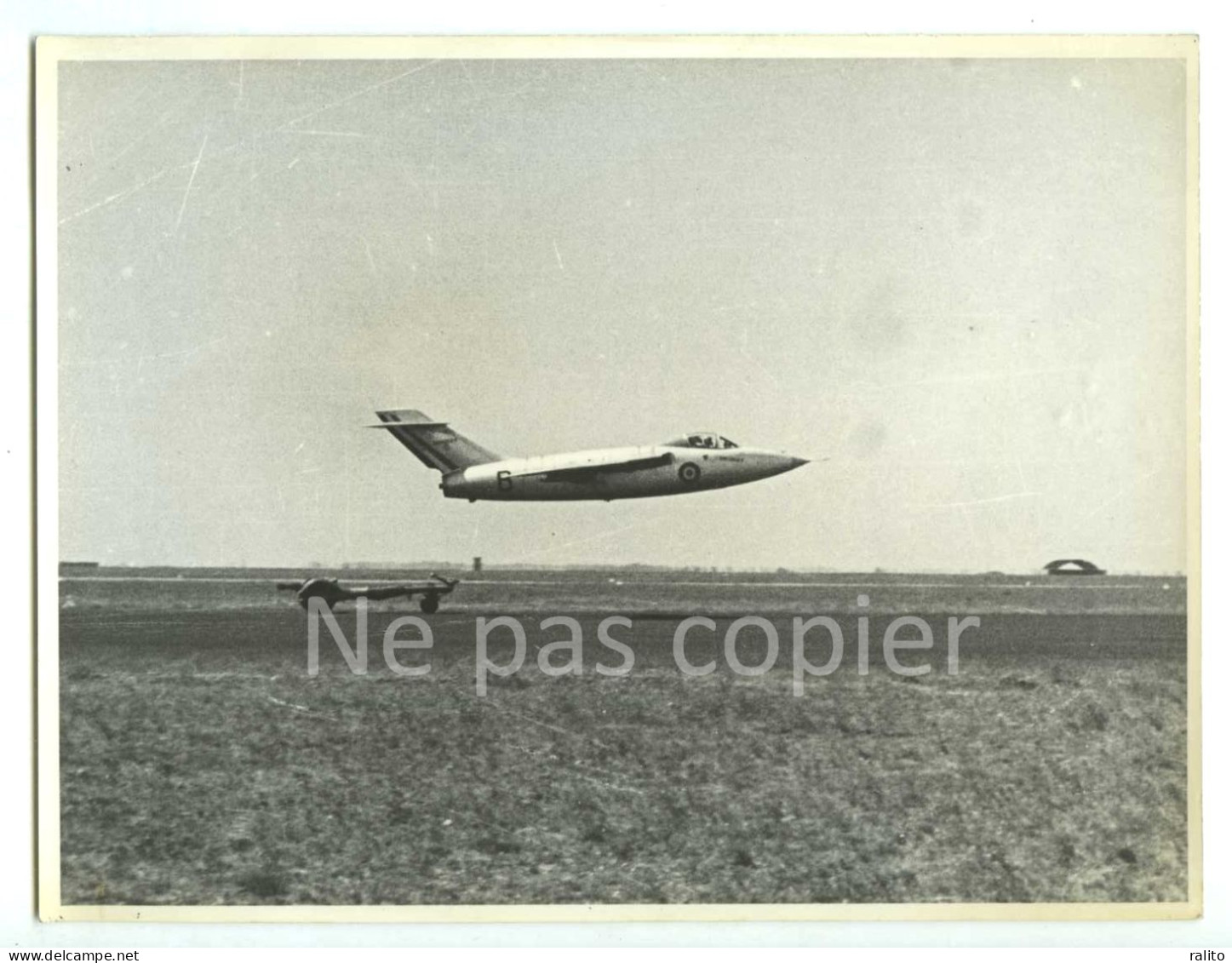 AVION Vers 1953 BAROUDEUR SE 5000 Chasseur-bombardier SNCASE Prototype Photo 17 X 23 Cm - Luchtvaart