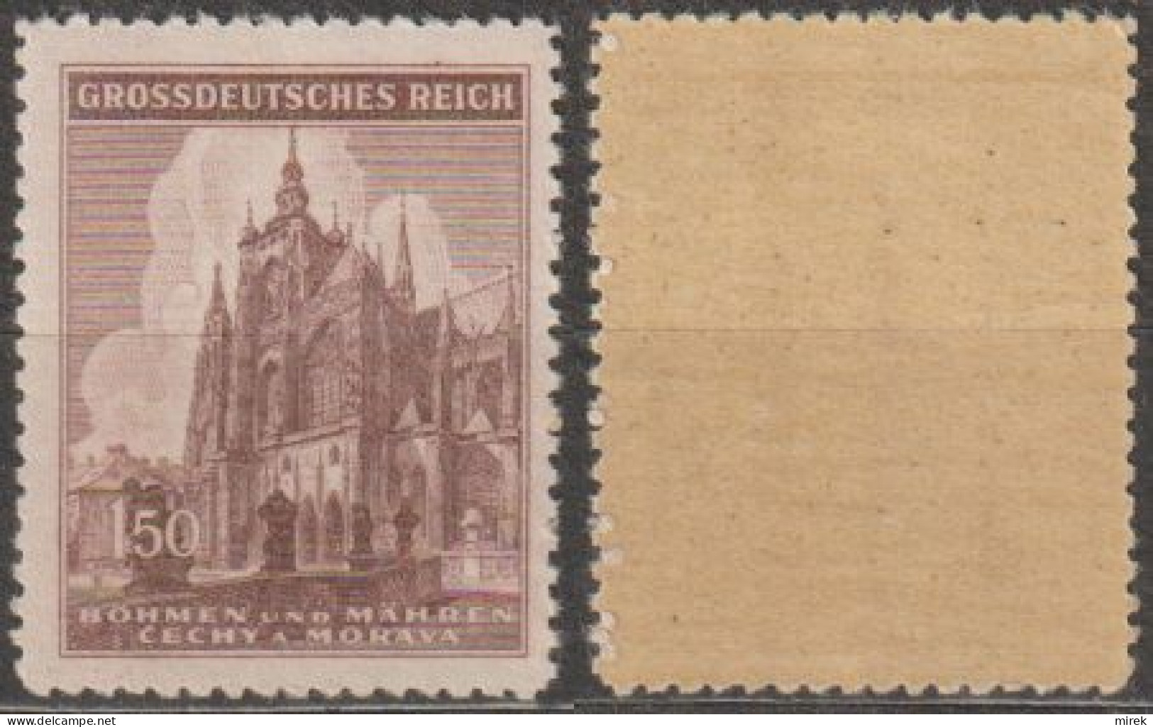 16/ Pof. 120, Brown Gum - Unused Stamps