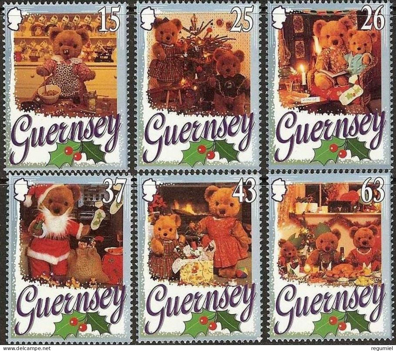 Guernsey 757/763 ** MNH. 1997 - Guernesey