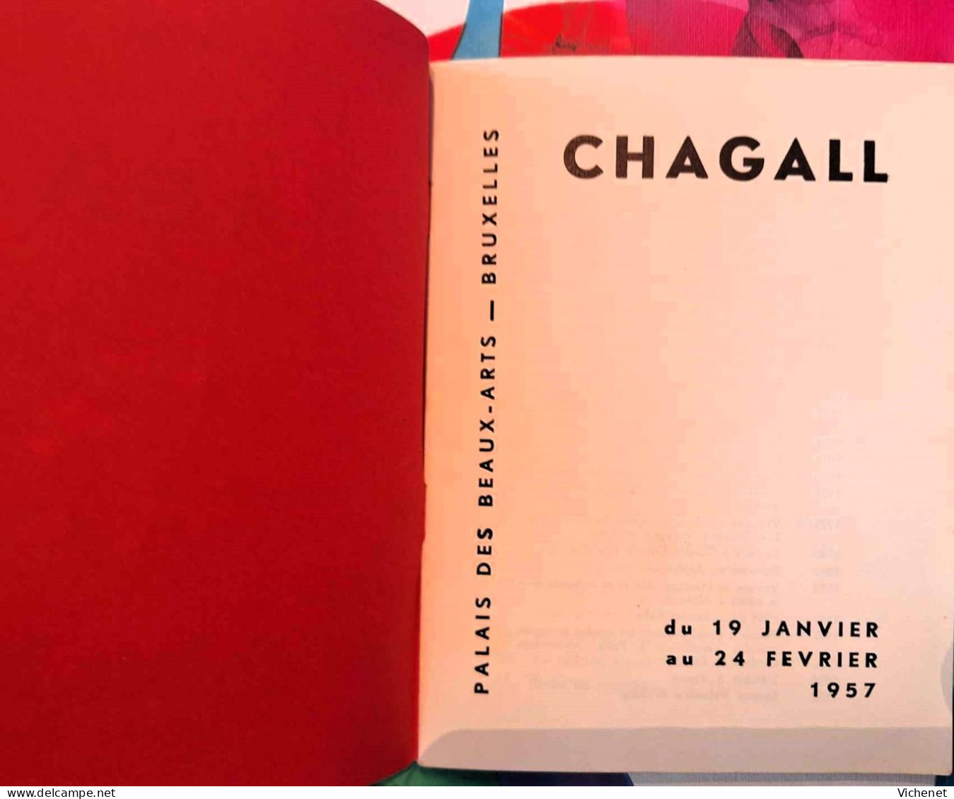 Chagall - Catalogue D'Exposition - Bruxelles - 1957 - Arte