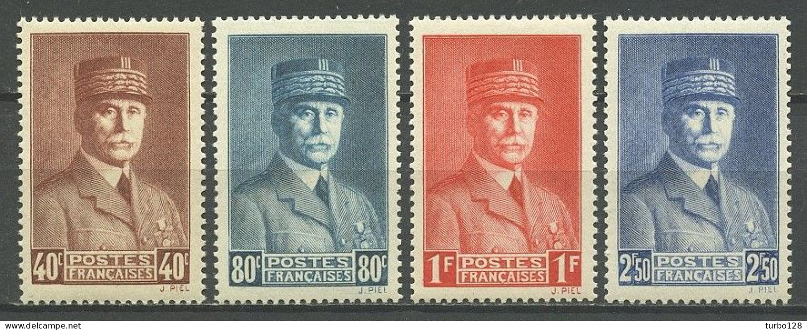 FRANCE 1940  N° 470/473 ** Neufs  MNH Superbes C 3.50 € Effigie Du Maréchal Pétain Histoire - Unused Stamps