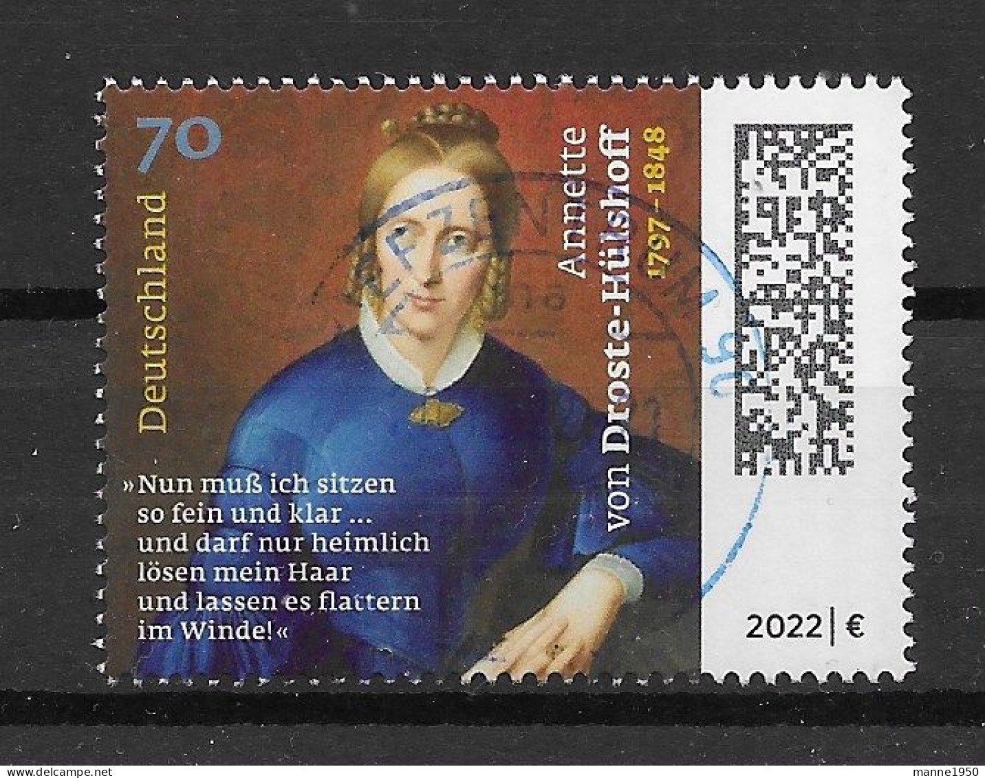 BRD/Bund 2022 Annette Mi.Nr. 3658 Gestempelt - Used Stamps