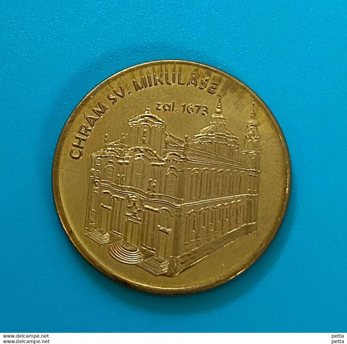 Médaille De Prague République Tchèque / PRAHA / Chram SV Mikulase / Vendu En L’état (59) - Andere & Zonder Classificatie