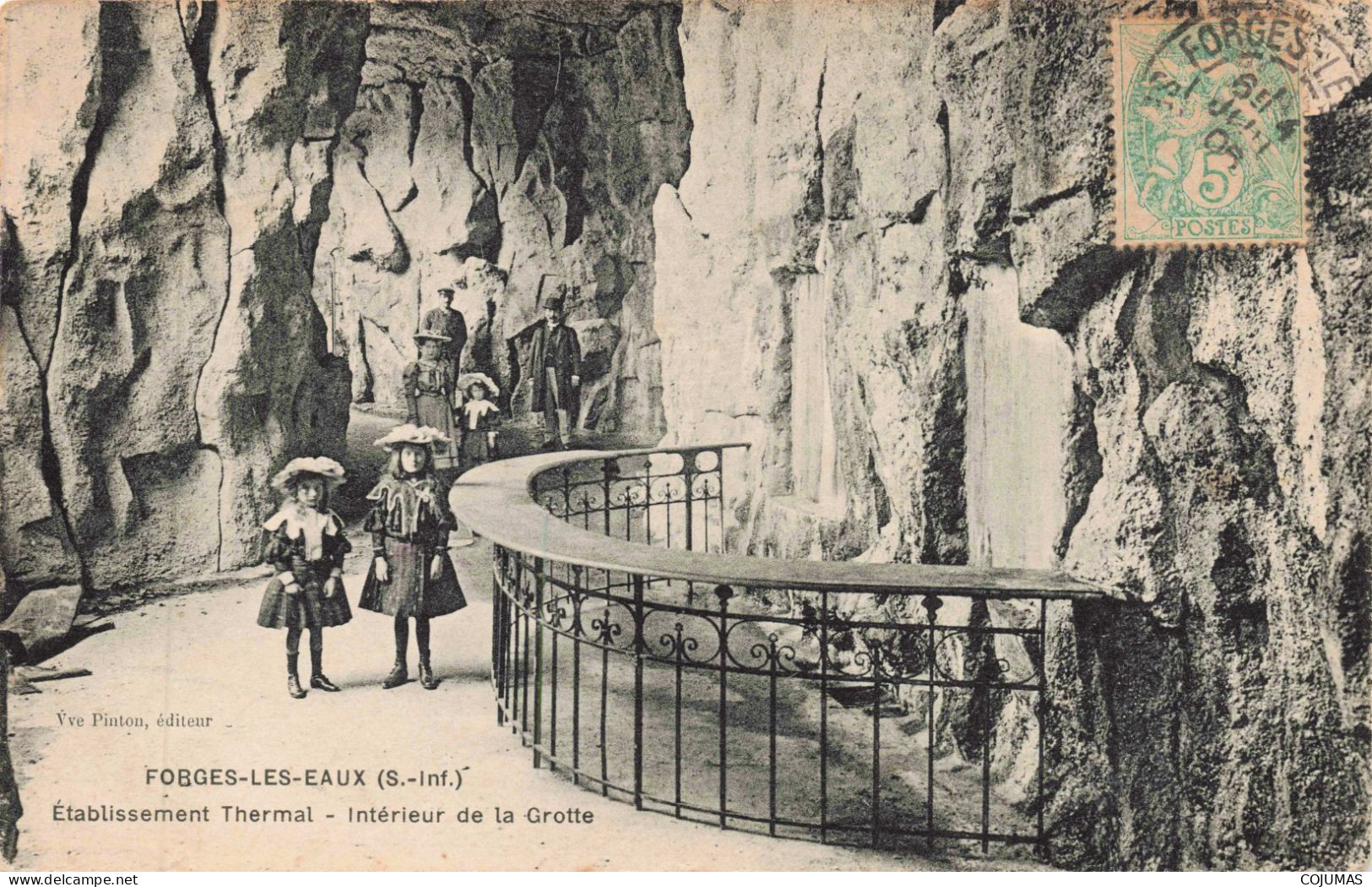 76 - FORGES LES EAUX _S28681_ Etablissement Thermal Intérieur De La Grotte - Forges Les Eaux