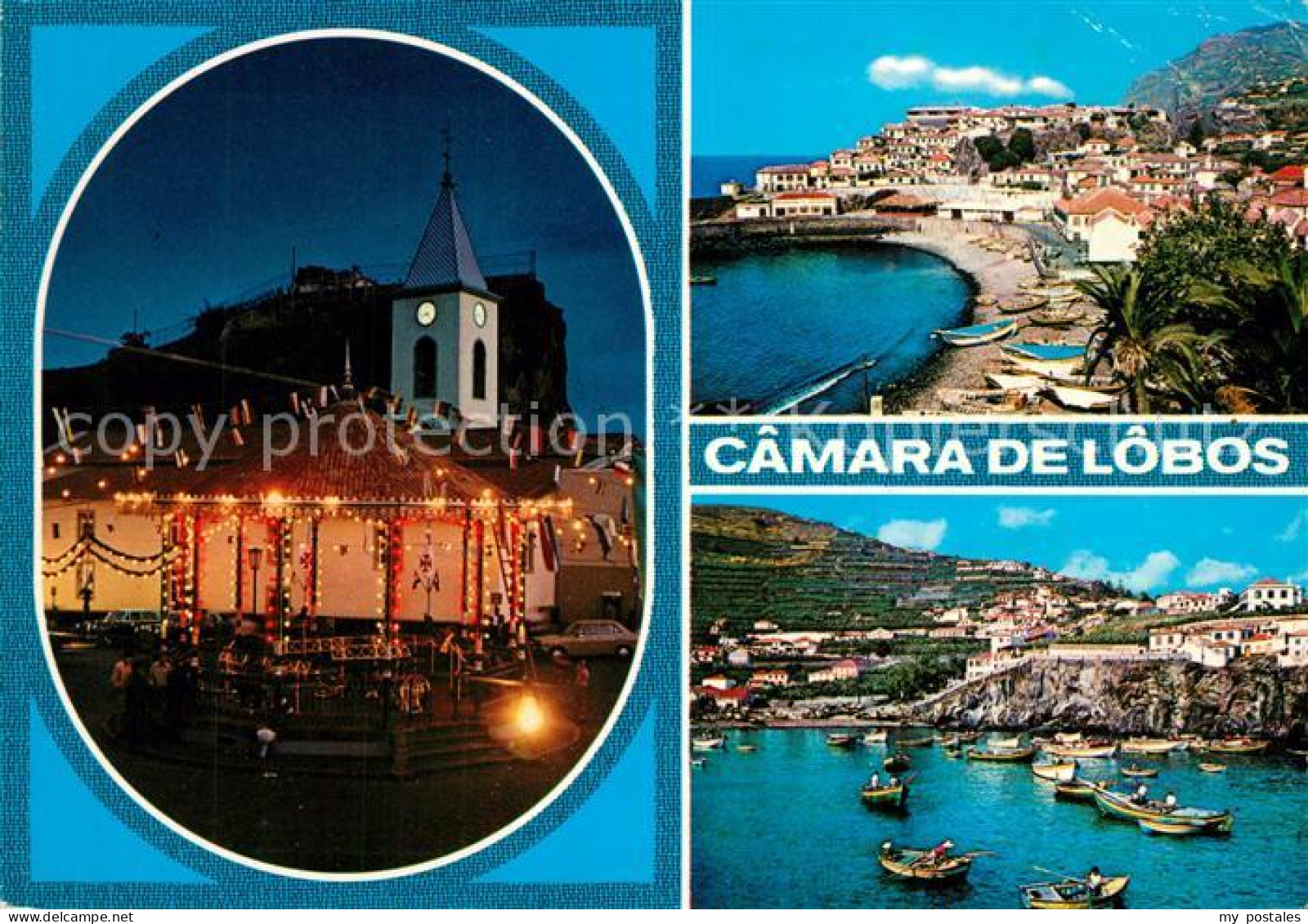 73302481 Camara De Lobos Madeira  Portugal Pavillon Beleuchtung Kirche Nachtaufn - Madeira