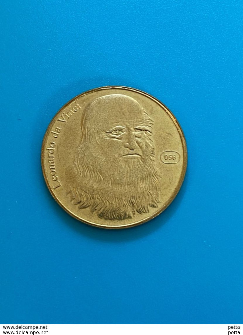 Médaille De Léonard De Vinci / L’Italia I Suoi Tesori E La Sua Antica Storia / Vendu En L’état (60) - Autres & Non Classés