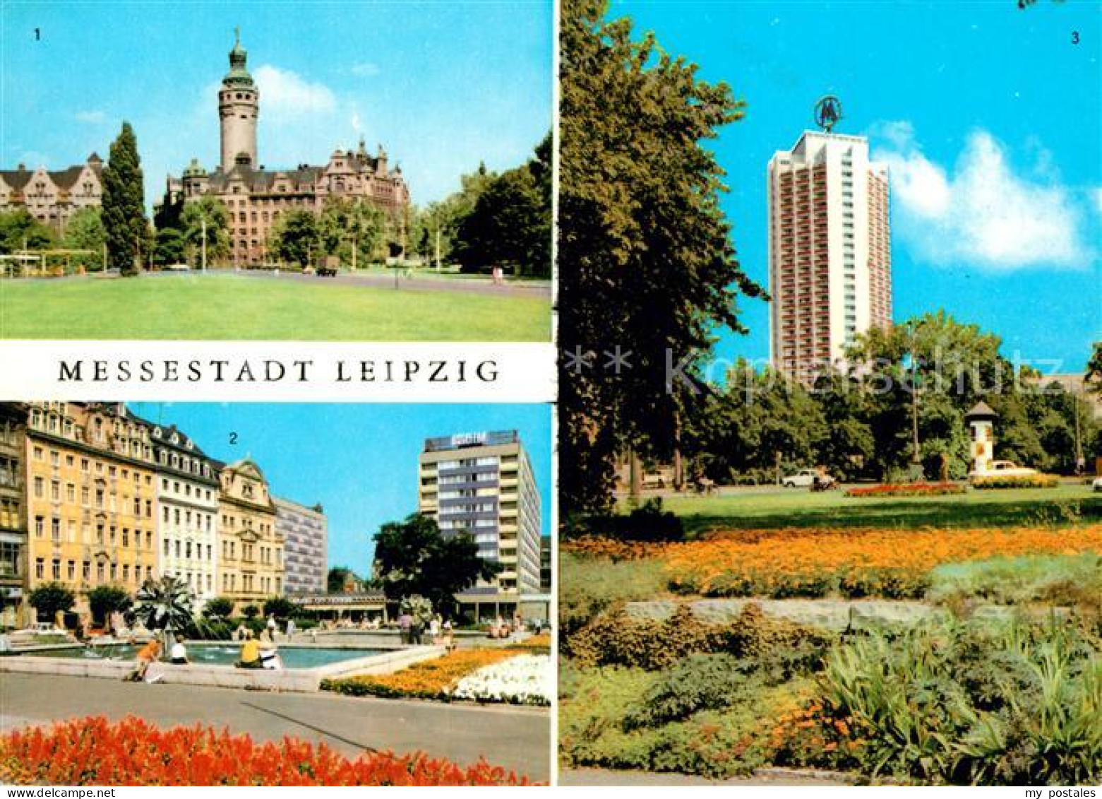 73302436 Leipzig Neues Rathaus Sachsenplatz Wohnhochhaus Wintergartenstrasse Lei - Leipzig