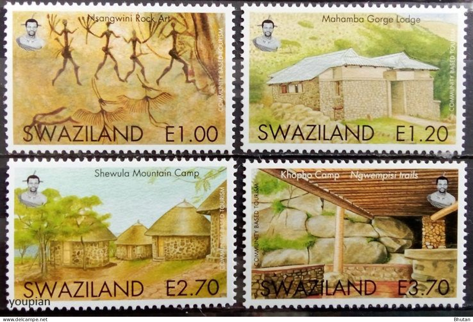 Eswatini (Swaziland) 2008, Community Based Tourism, MNH Stamps Set - Swaziland (1968-...)