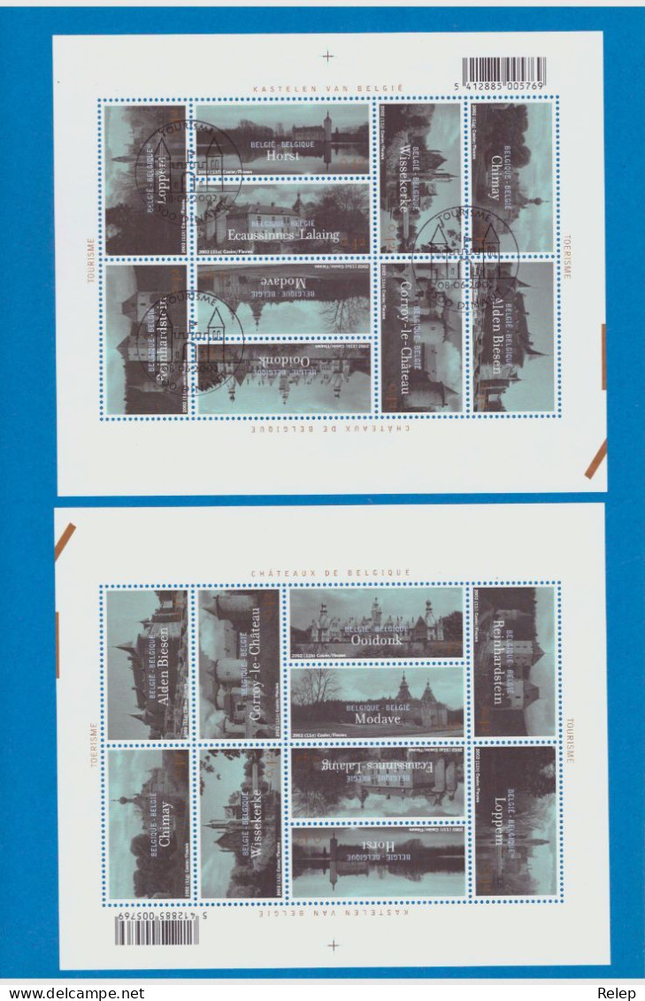 COB 3074/83 2002 Tourism - Belgium Castles - MNH - - Nuovi