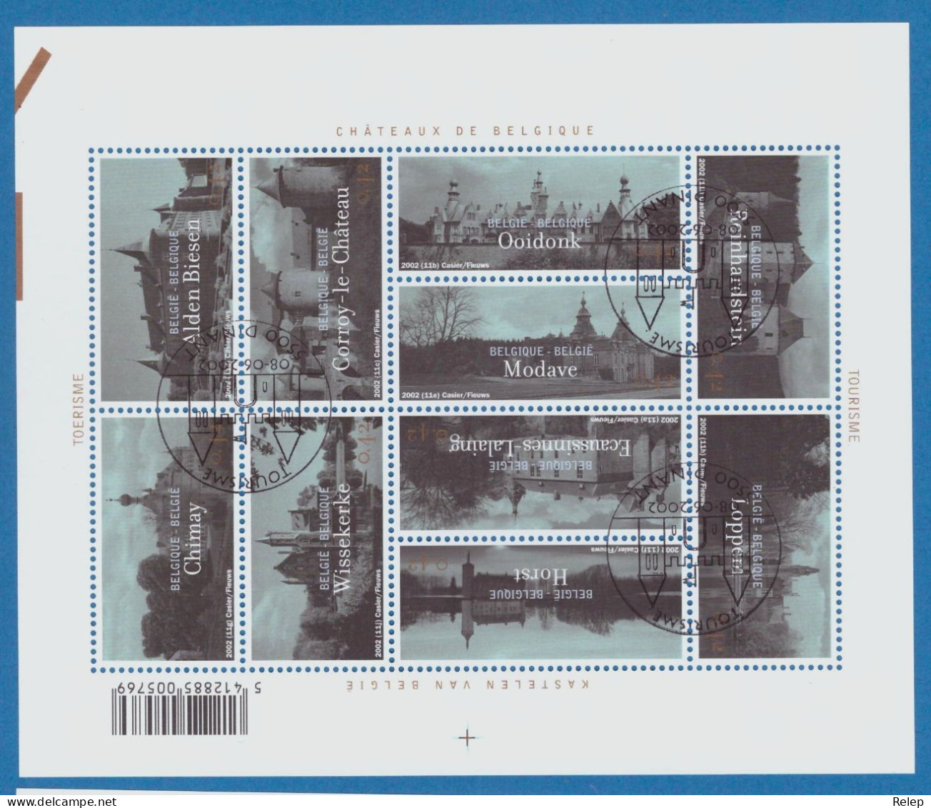 COB 3074/83 2002 Tourism - Belgium Castles - MNH - - Ungebraucht