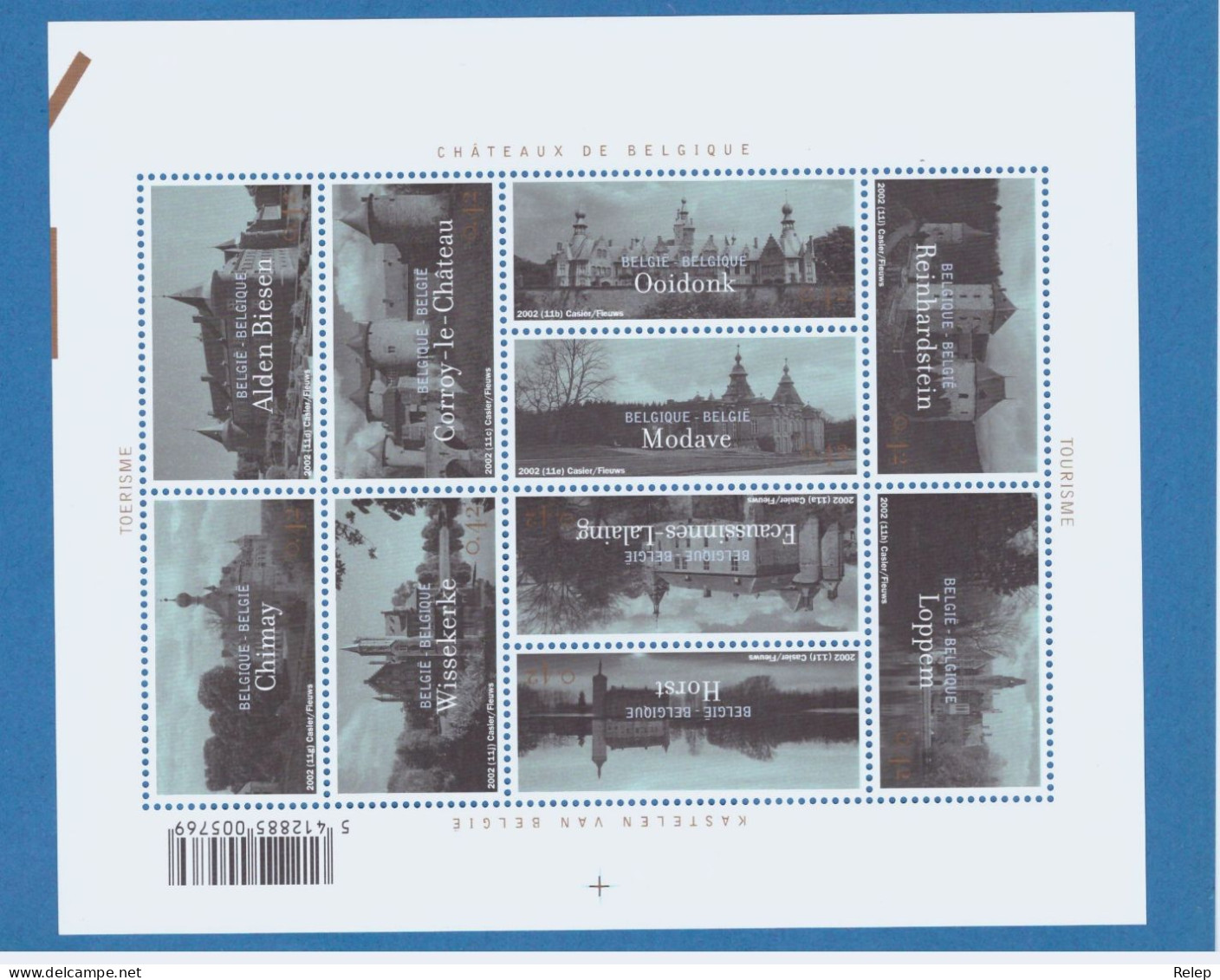 COB 3074/83 2002 Tourism - Belgium Castles - MNH - - Ungebraucht