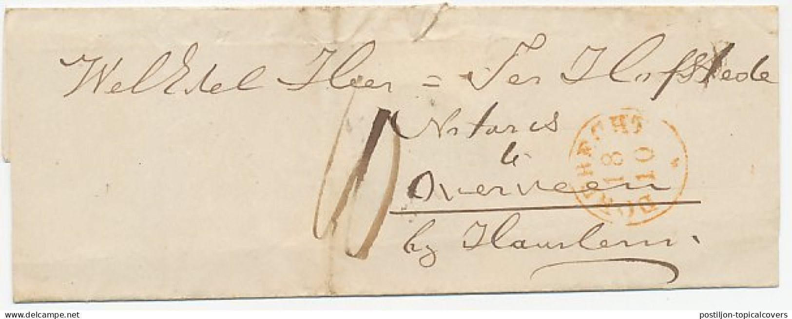 Naamstempel Ridderkerk 1853 - Brieven En Documenten