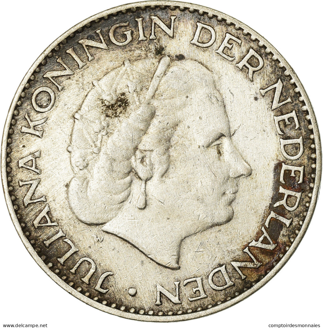 Monnaie, Pays-Bas, Juliana, Gulden, 1955, TTB, Argent, KM:184 - 1948-1980 : Juliana