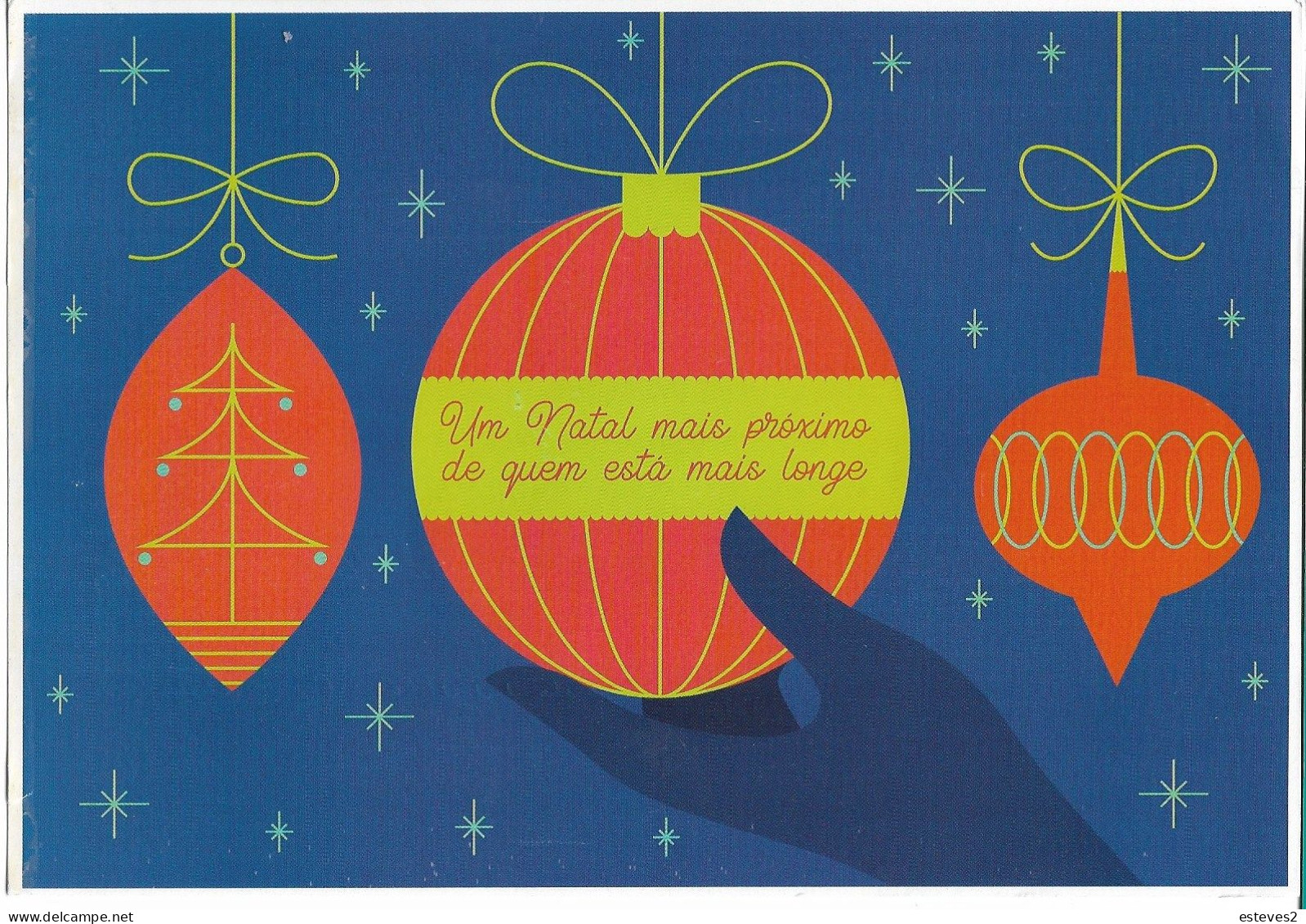 Portugal 2020 ,  Stationery Christmas Card , Special Edition About 500 Years Of Post Service , Big Format  20 X 14 Cm - Ganzsachen