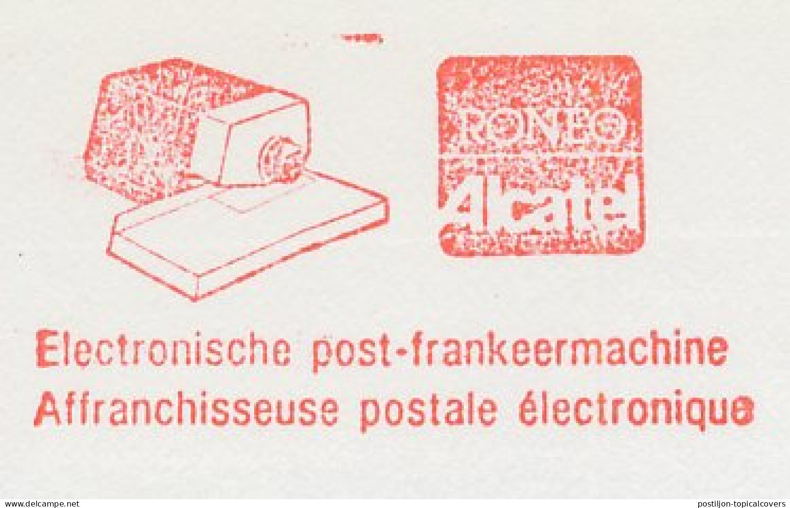 Meter Cut Belgium 1986 Roneo Alcatel - Automatenmarken [ATM]