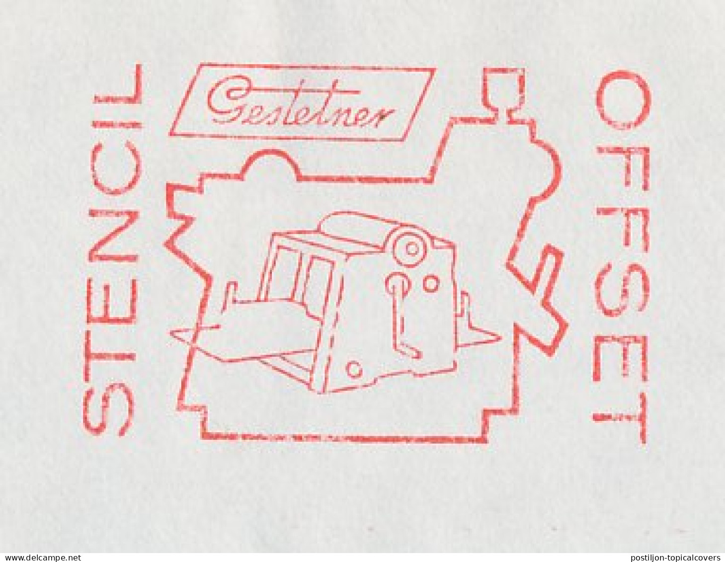 Meter Cover Netherlands 1978 Duplicating Machine - Stencil - Offset - Gestetner - Diemen - Altri & Non Classificati