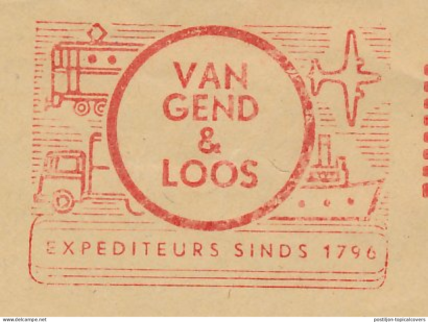 Meter Cover Netherlands 1954 Van Gend & Loos - Amsterdam - Andere & Zonder Classificatie