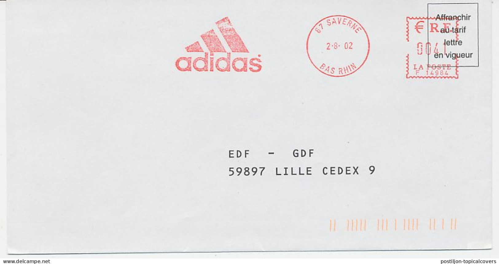 Meter Cover France 2002 Adidas - Autres & Non Classés