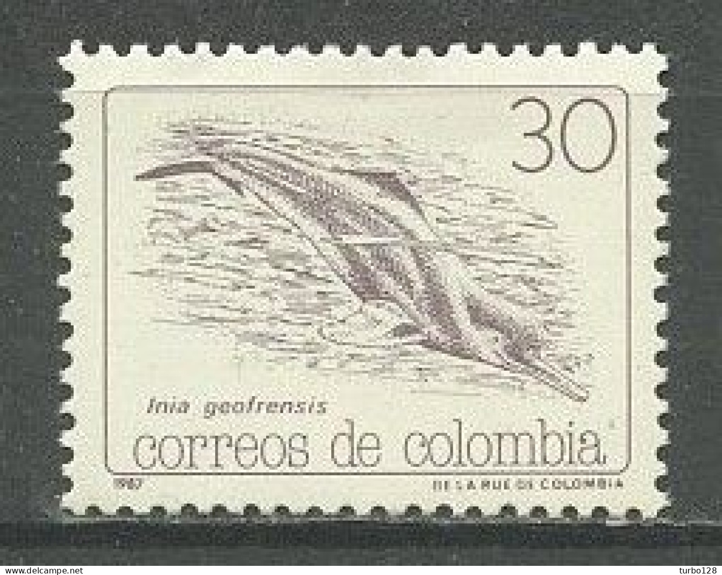 CLOMBIE 1987 N° 915 ** Neuf MNH Superbe Faune Mammifère Marin Inia Animaux - Colombie