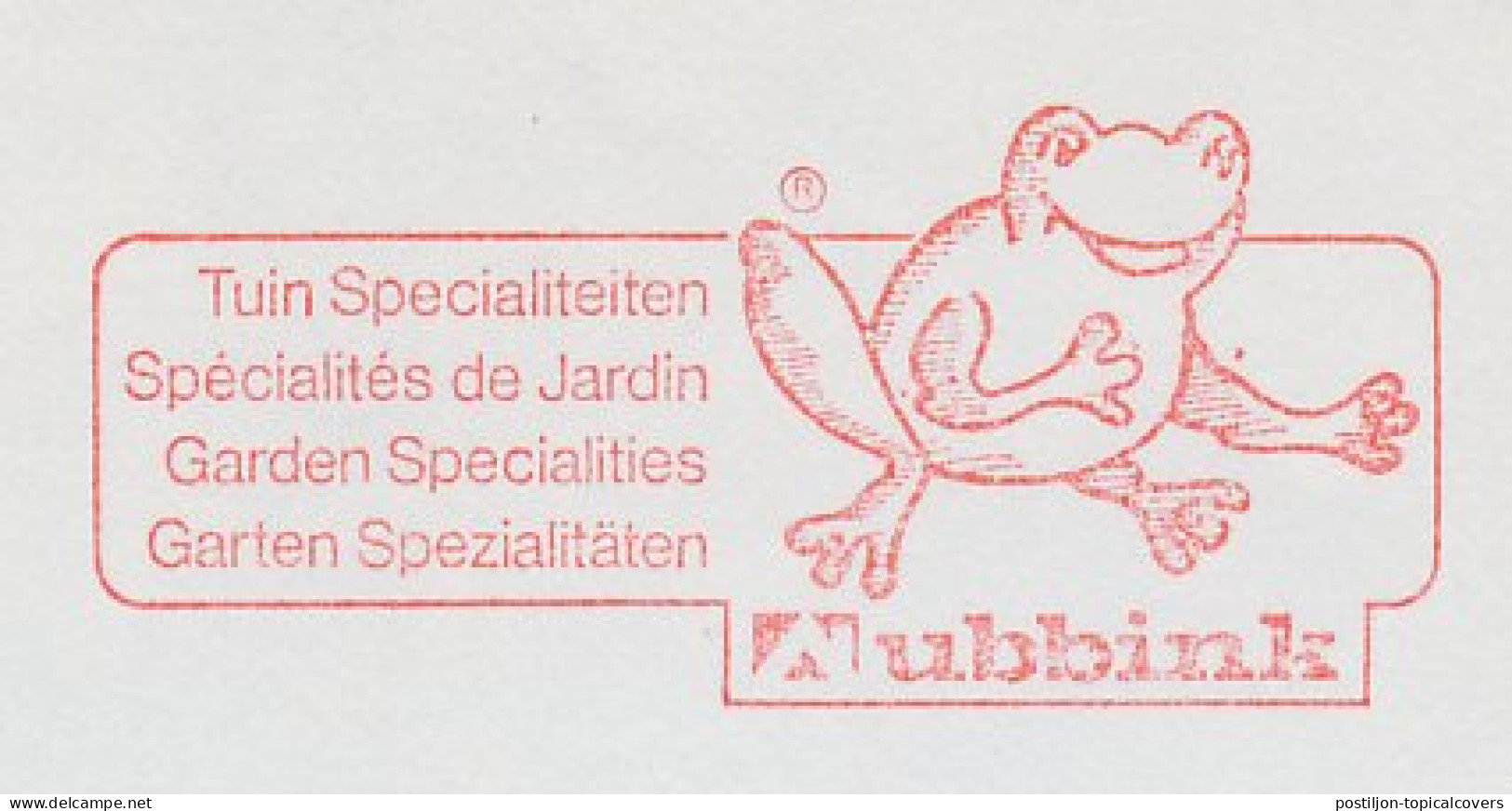 Meter Cut Netherlands 1986 Frog - Altri & Non Classificati