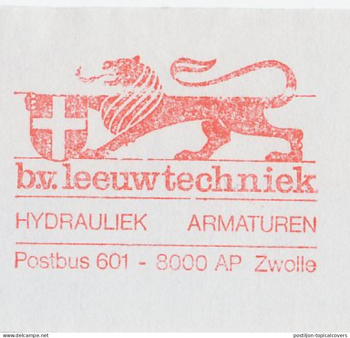 Meter Top Cut Netherlands 1988 Coat Of Arms - Lion - Sonstige & Ohne Zuordnung