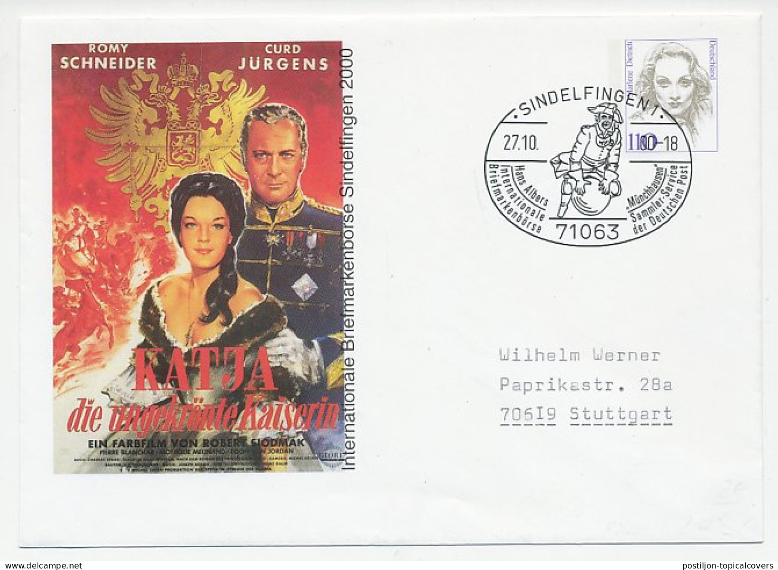 Postal Stationery / Postmark Germany 2000 Katja - The Uncrowned Empress  - Cinéma