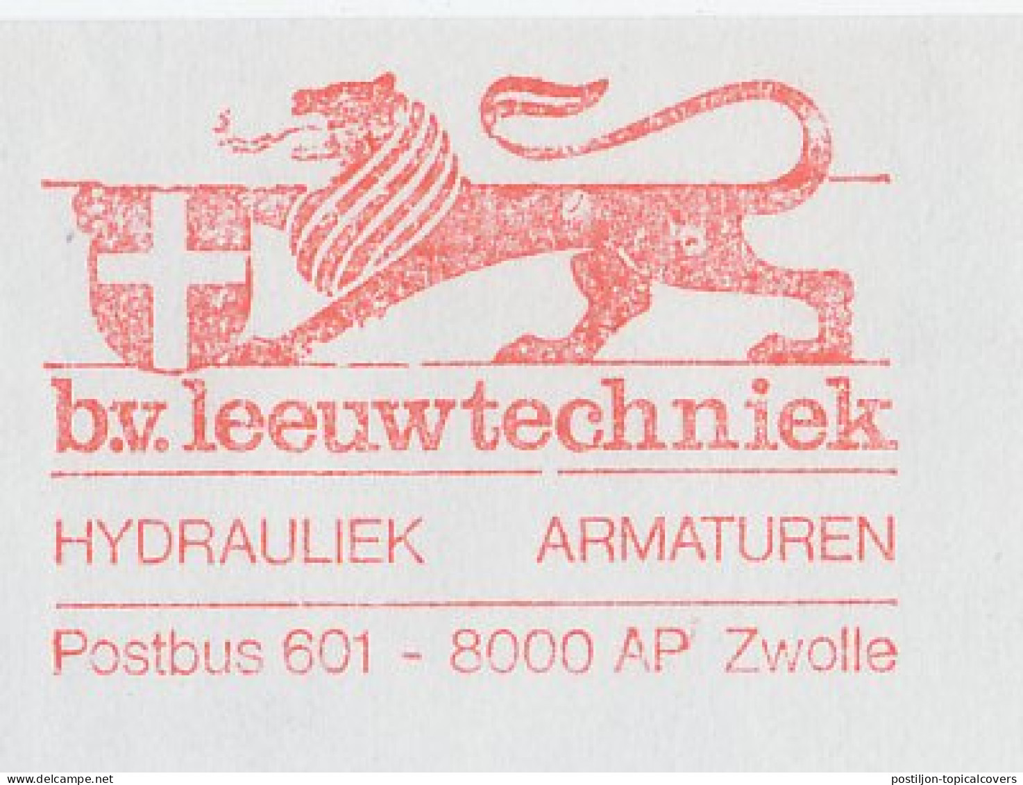 Meter Top Cut Netherlands 1988 Coat Of Arms - Lion - Sonstige & Ohne Zuordnung