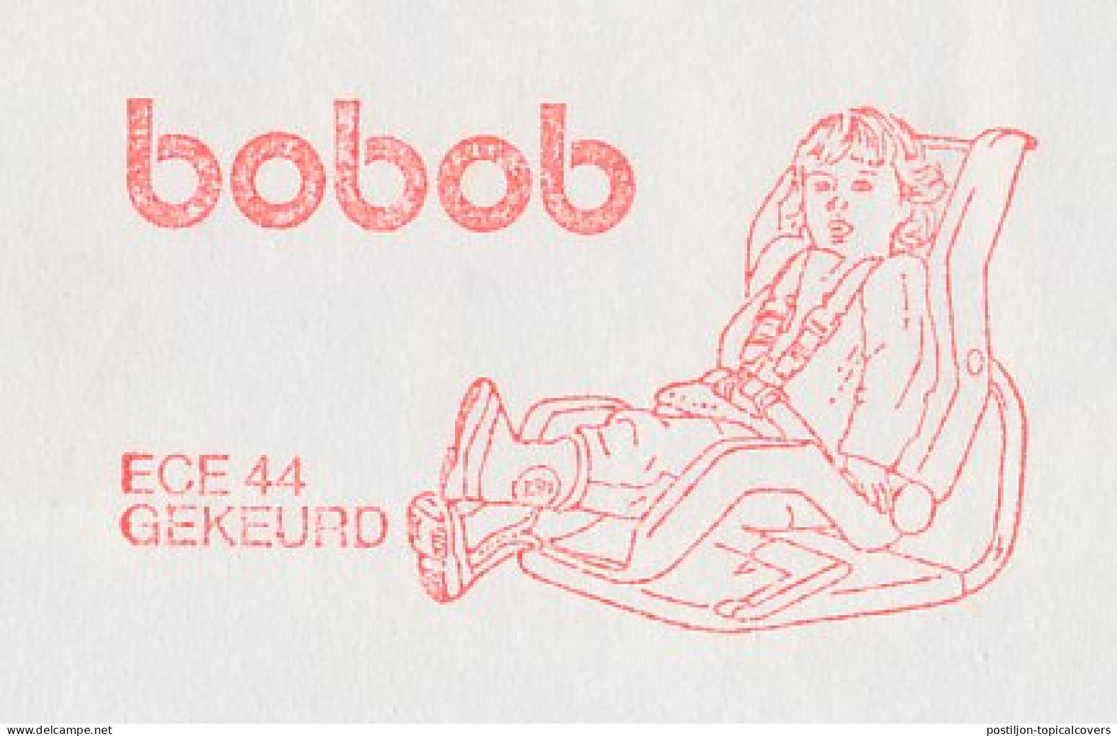 Meter Cover Netherlands 1990 Child Safety Seat - Car - Bobob - Doesburg - Sonstige & Ohne Zuordnung